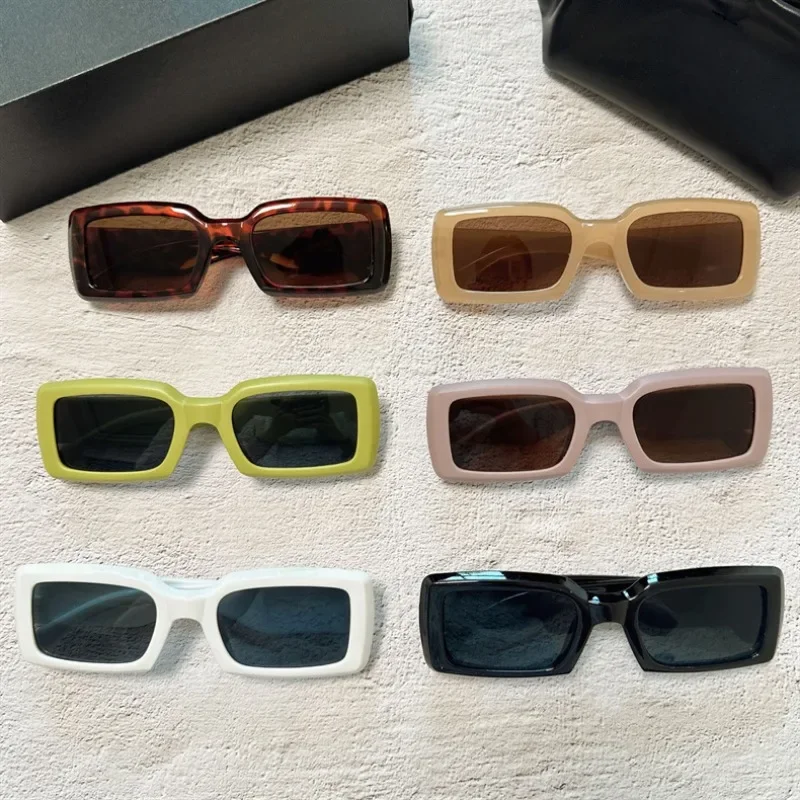 Designer Sunglasses - Nowe, małe, prostokątne okulary przeciwsłoneczne dla
