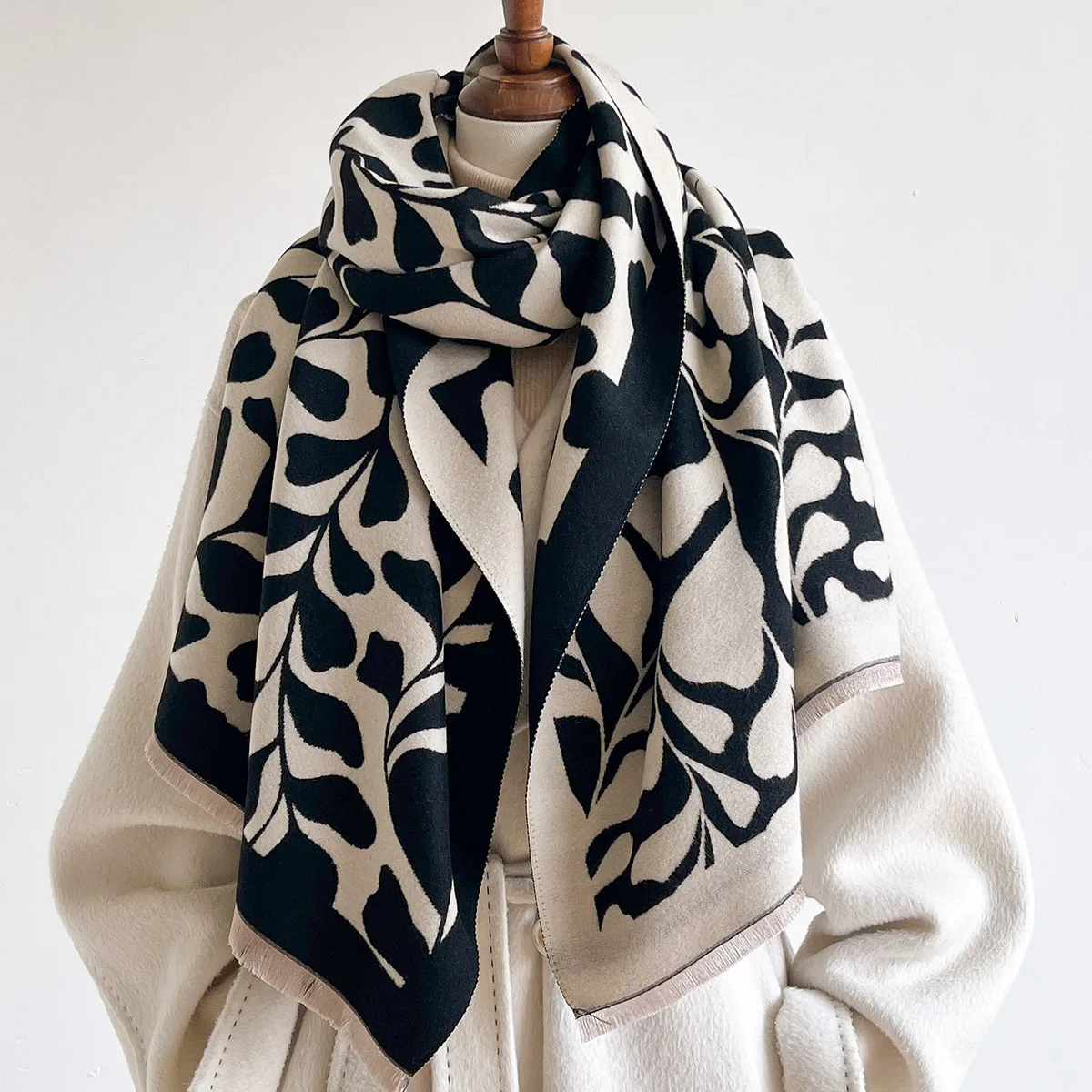 Cashmere Scarf - Damski, ciepły, duży szal na zimę,