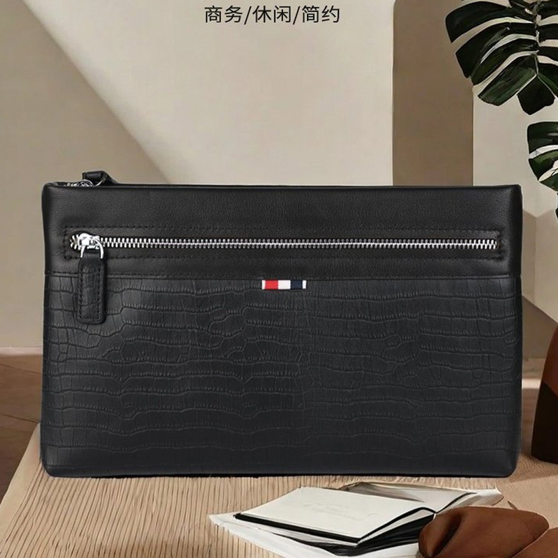 Leather Wallet Men - Męska kopertówka ze skóry naturalnej, wzór