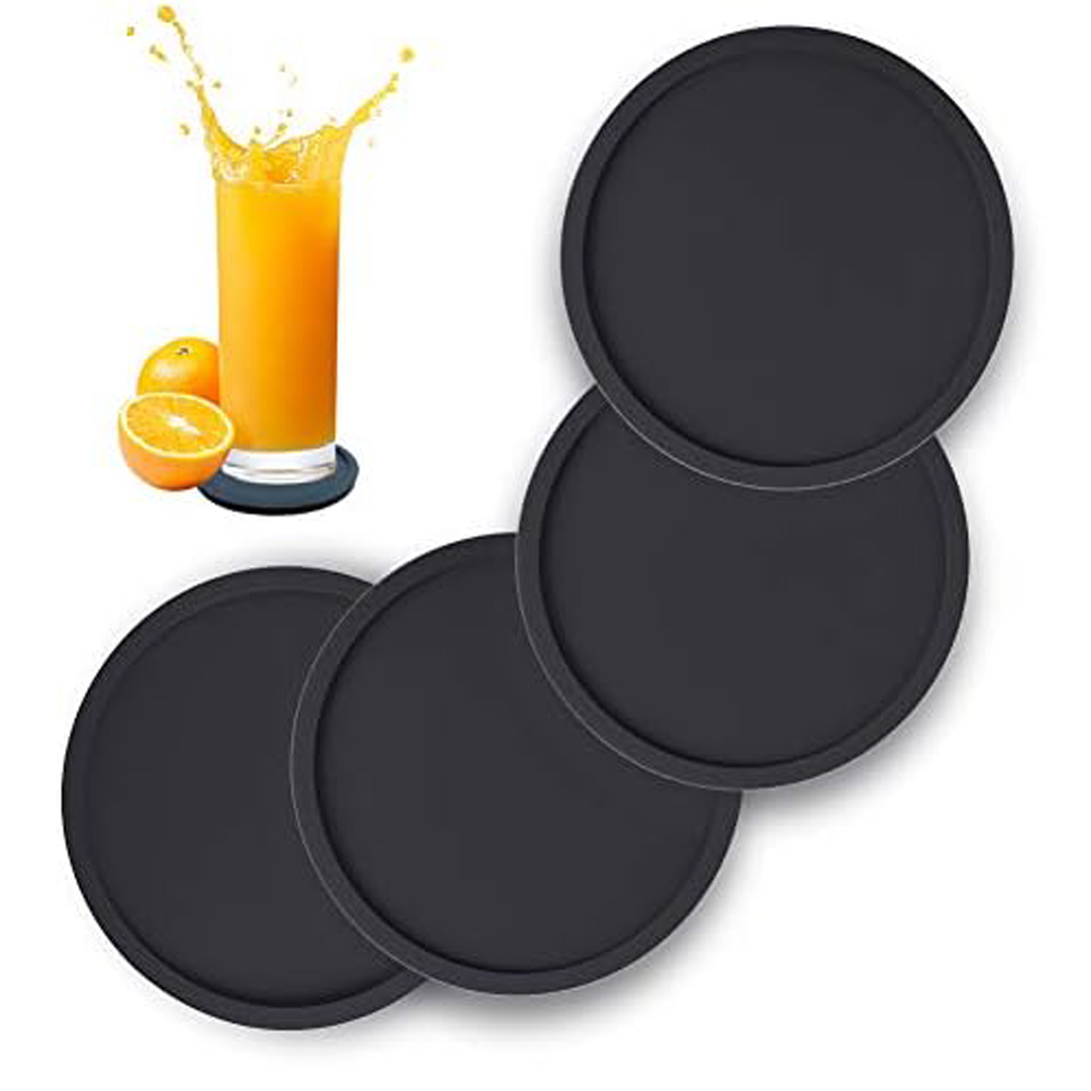Marble Coaster Set - Antypoślizgowe silikonowe podstawki pod napoje, duży