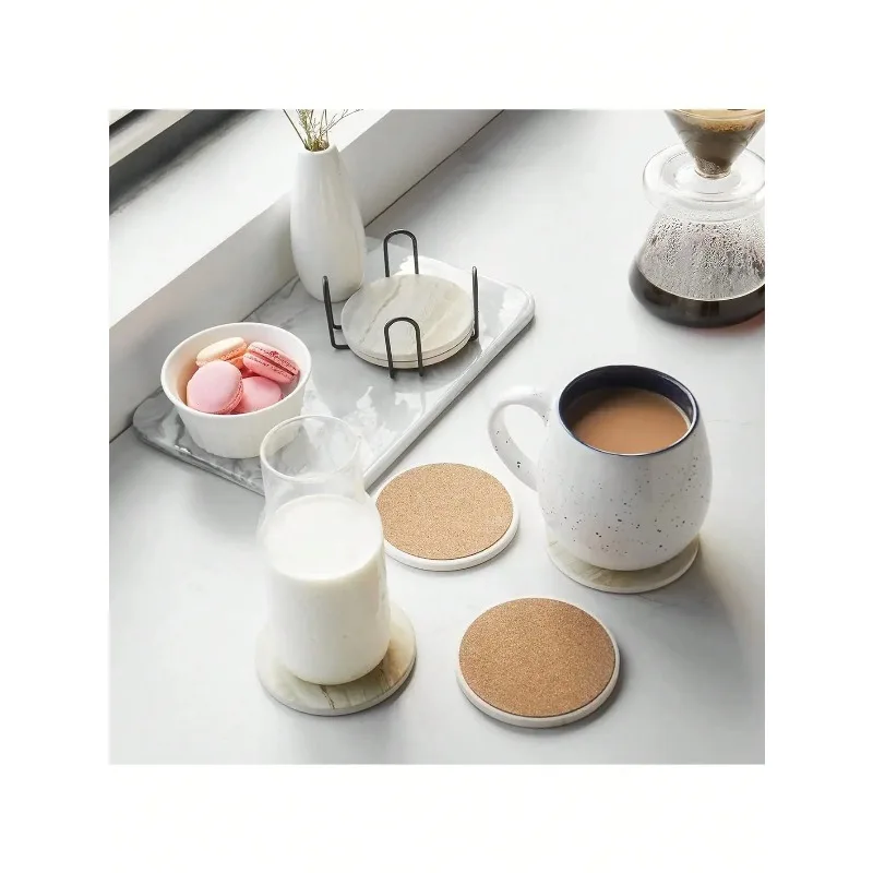 Zestaw 6 ceramicznych podkłade – Marble Coaster Set recenzja i cena