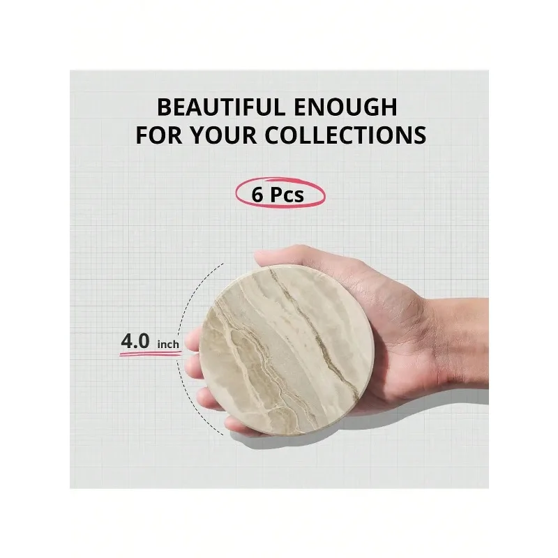 Zestaw 6 ceramicznych podkłade – Marble Coaster Set recenzja i cena