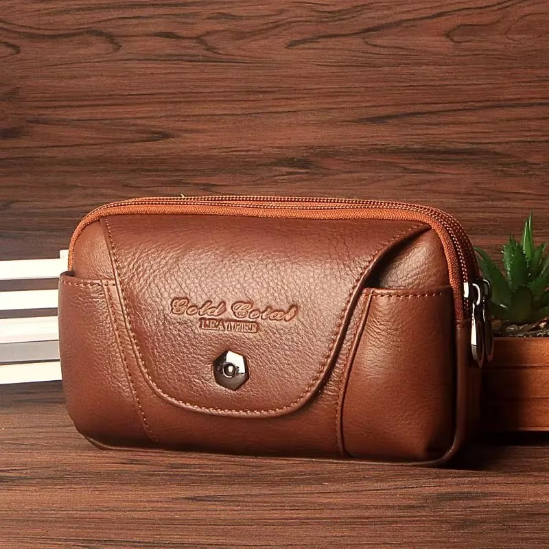 Męska skórzana saszetka na tel – Leather Wallet Men recenzja i cena