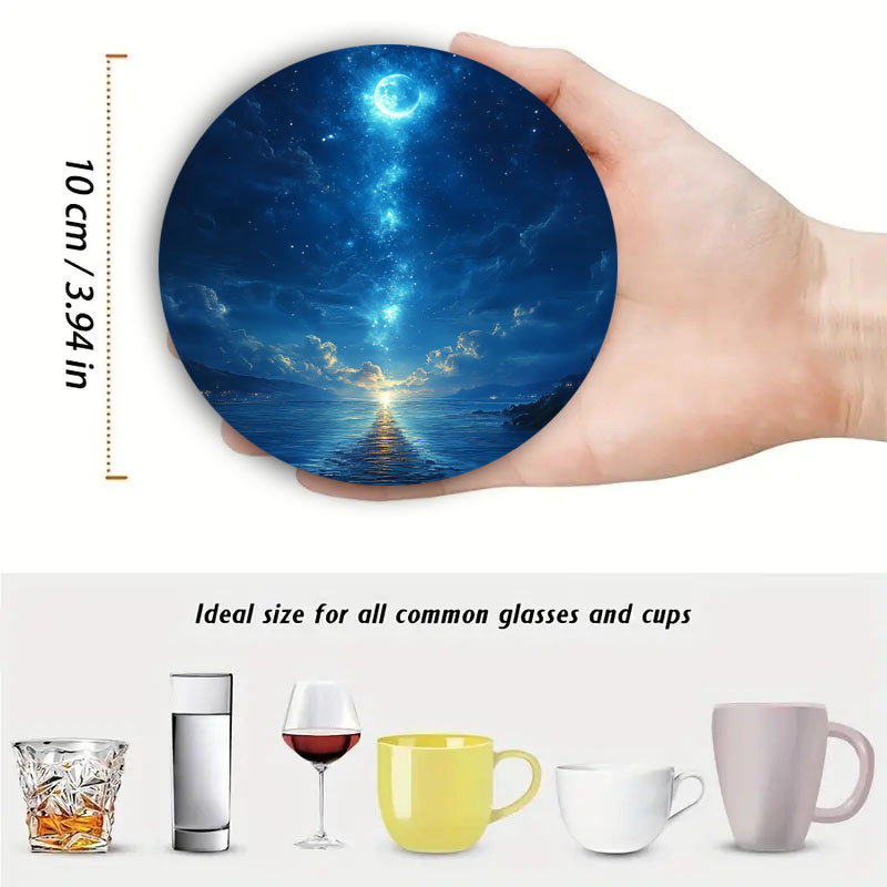4-częściowy zestaw kolorowych  – Marble Coaster Set recenzja i cena