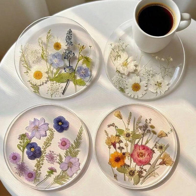 1/4 szt. Okrągłe, kolorowe, dr – Marble Coaster Set recenzja i cena