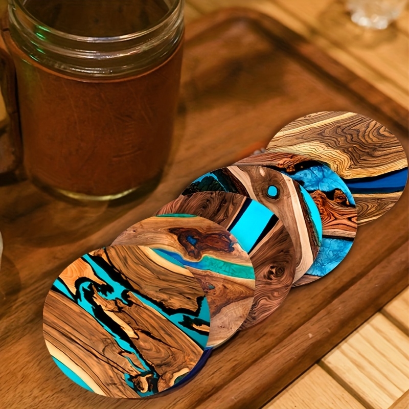 6 szt. Drewnianych Podstawek V – Marble Coaster Set recenzja i cena