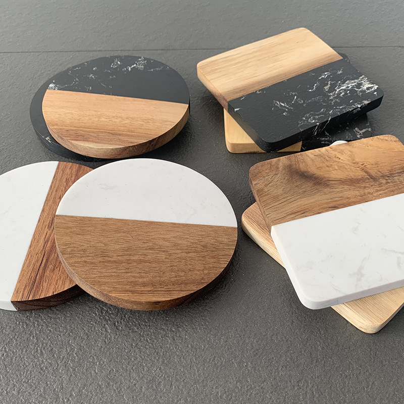Marmurowa podkładka pod kubek  – Marble Coaster Set recenzja i cena