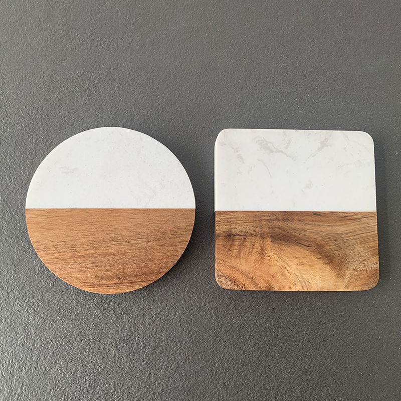 Marmurowa podkładka pod kubek  – Marble Coaster Set recenzja i cena