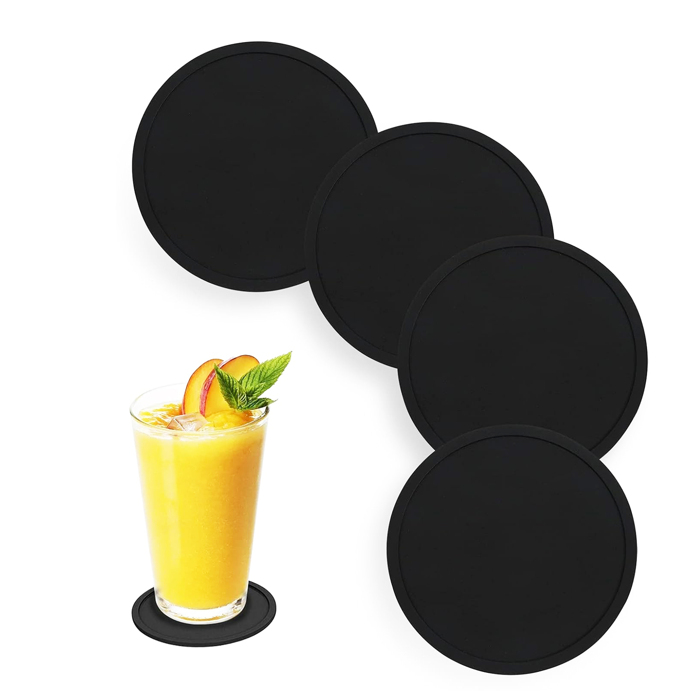 Antypoślizgowe silikonowe pods – Marble Coaster Set recenzja i cena